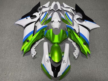 Carenados Moto Yamaha R6 2017-2023 - Blanco Azul Verde