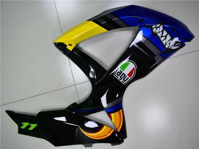 Carenados Moto Suzuki GSXR 600/750 2008-2010 - Azul Amarillo Tiburón