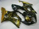 Carenados Moto Suzuki GSXR 1000 2003-2004 - Negro Brillante Oro Llama