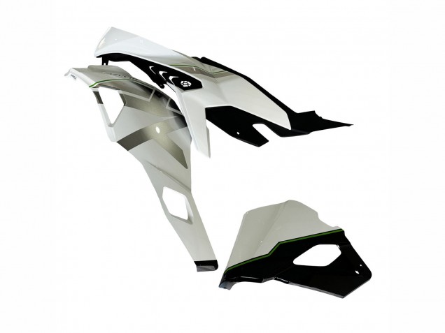 Carenados Moto Kawasaki ZX25R ZX-25R 2019-2025 - Blanco Plata Verde Negro Trick Star