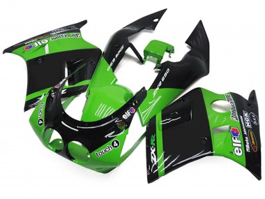 Carenados Moto Kawasaki ZXR250 1989-1990 - Verde Negro Brillante Elf Touch4 Bridgestone