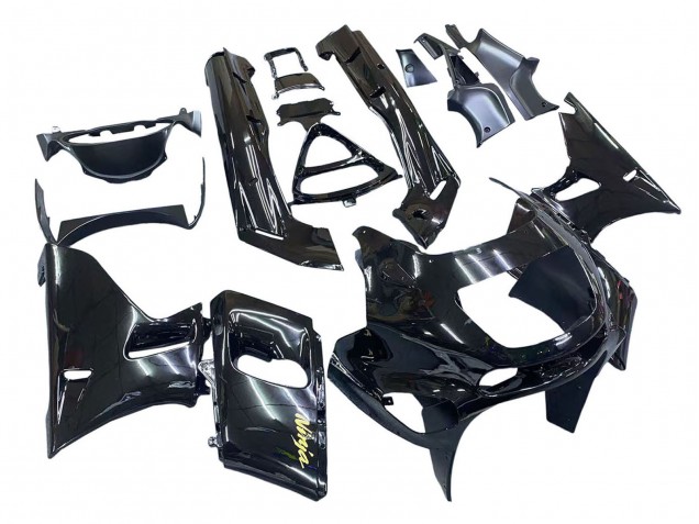Carenados Moto Kawasaki ZZR400 1993-2007 - Negro Brillante Oro Ninja