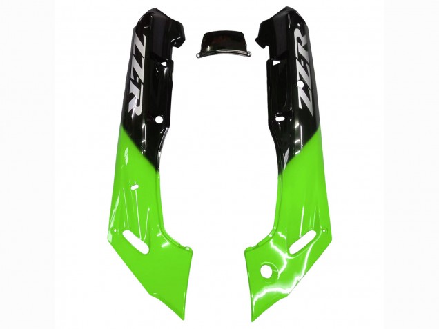 Carenados Moto Kawasaki ZZR600 1998-2003 - Verde Negro Brillante Llama