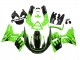 Carenados Moto Kawasaki ZZR600 1998-2003 - Verde Negro Brillante Llama
