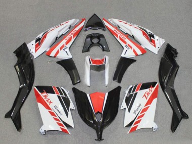 Carenados Moto Yamaha TMAX530 2012-2014 - Blanco Rojo Negro Carrera