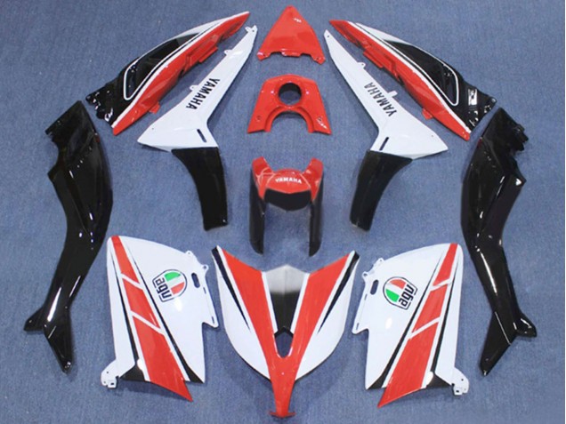 Carenado Moto Yamaha TMAX530 2012-2014 - Rojo Blanco Negro