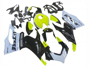 Carenados Moto Ducati Panigale V2 2020-2024 - Blanco Verde Lima Negro Brillante Stein Dinse VR 46