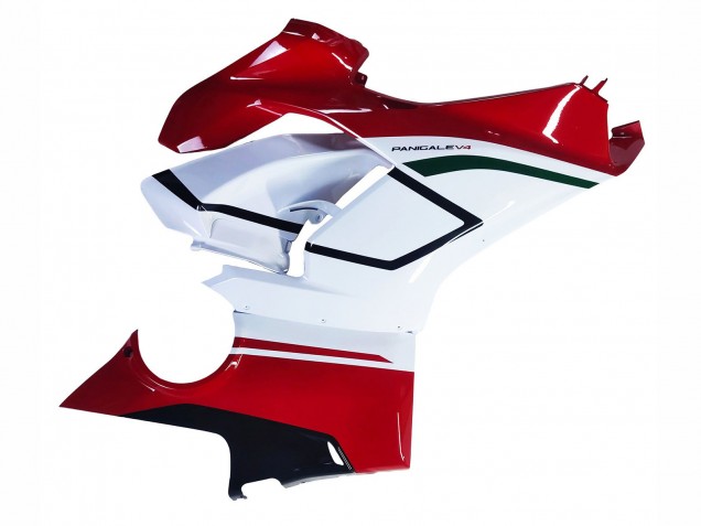 Carenados Moto Ducati Panigale V4 V4S 2018-2019 - Blanco Rojo Verde Negro Brillante