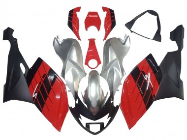 Carenados Moto BMW K1200S 2005-2010 - Plata Rojo Negro