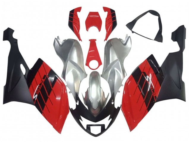 Carenados Moto BMW K1200S 2005-2010 - Plata Rojo Negro
