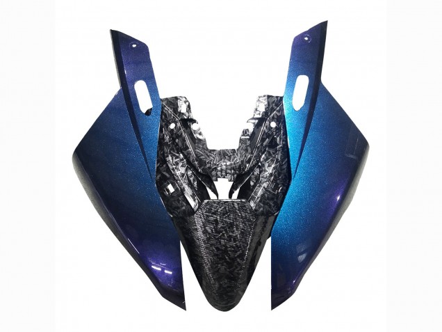 Carenados Moto BMW S1000RR 2019-2022 - Gradiente Azul Púrpura Falsificado FibraCarbono