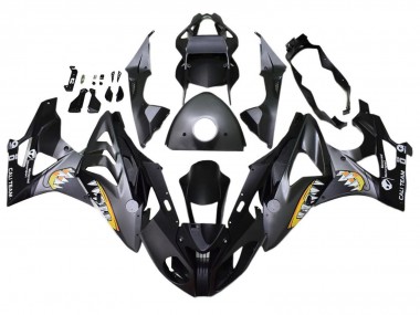 Carenados Moto BMW S1000RR 2017-2018 - Gris Negro Amarillo Tiburón