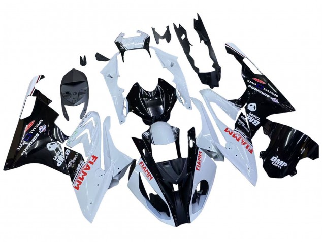 Carenados Moto BMW S1000RR 2015-2016 - Blanco Negro Brillante Fiamm