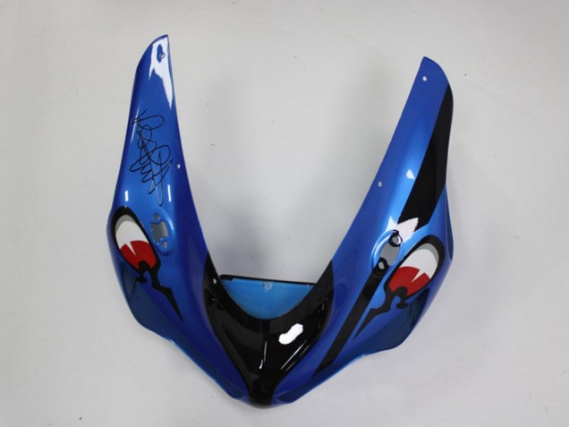 Carenados Moto Kawasaki ZX6R 2005-2006 - Azul Amarillo Negro Tiburón