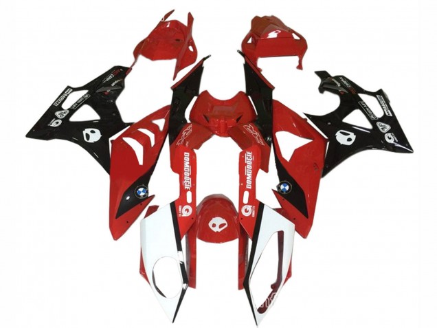 Carenados Moto BMW S1000RR 2009-2014 - Rojo Blanco Negro Brillante