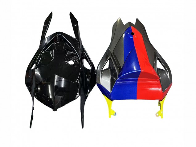 Carenados Moto BMW S1000RR 2009-2014 - Rojo Azul Amarillo Tiburón