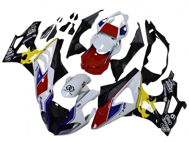 Carenados Moto BMW S1000RR 2009-2014 - Blanco Rojo Amarillo Negro Castrol