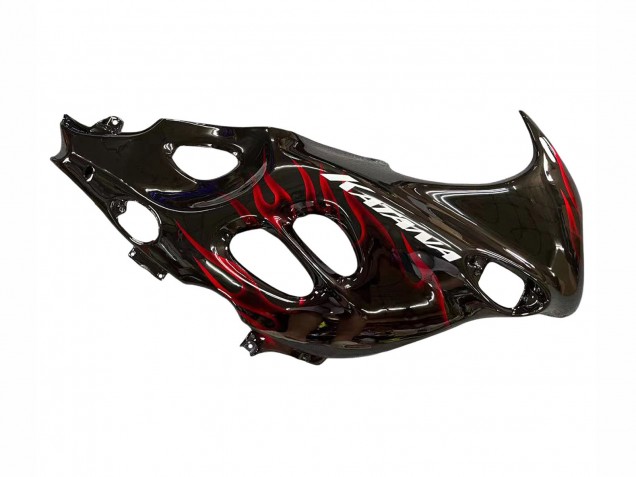 Carenados Moto Suzuki GSX600F/GSX750F 2004-2006 - Negro Brillante Rojo Llama