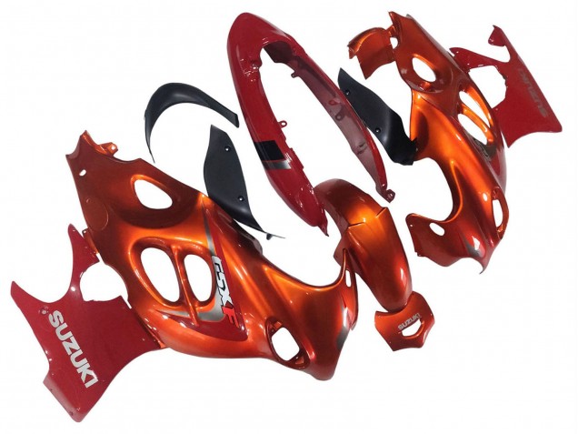 Carenados Moto Suzuki GSX600F/GSX750F 2004-2006 - Burnt Naranja Blanco Logo