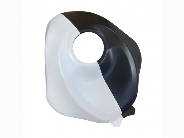 Carenados Moto Kawasaki ZX6R 2023-2025 - Negro Blanco Flower
