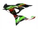 Carenados Moto Kawasaki ZX6R 2023-2025 - Verde Negro Rojo Amarillo Dunlop