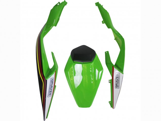 Carenados Moto Kawasaki ZX6R 2023-2025 - Verde Negro Rojo Amarillo Dunlop