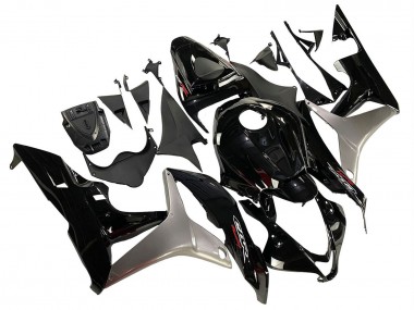 Kits Carenado Moto Honda CBR600RR 2007-2008 - Plata Negro Brillante