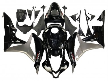 Kits Carenado Moto Honda CBR600RR 2007-2008 - Plata Negro Brillante