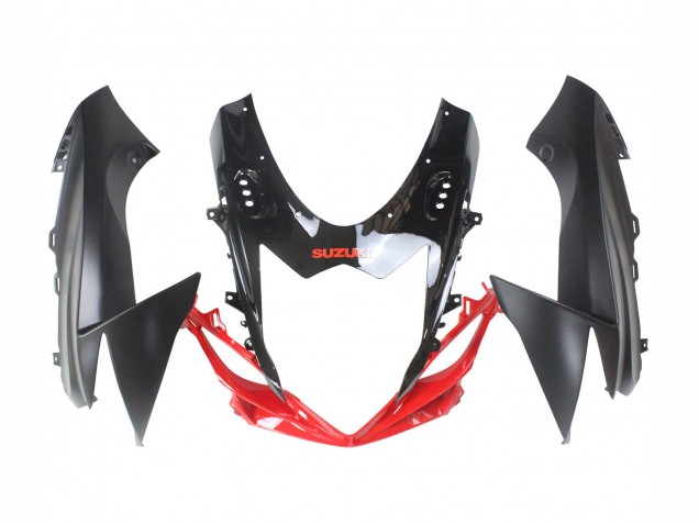 Carenados Moto Suzuki GSXR 600 / GSXR 750 2011-2024 - Negro Gris Rojo Línea