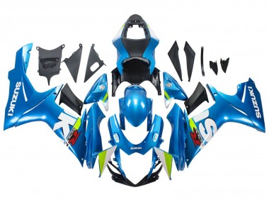 Carenados Moto Suzuki GSXR 600 / GSXR 750 2011-2024 - Azul Claro Verde Blanco Rojo
