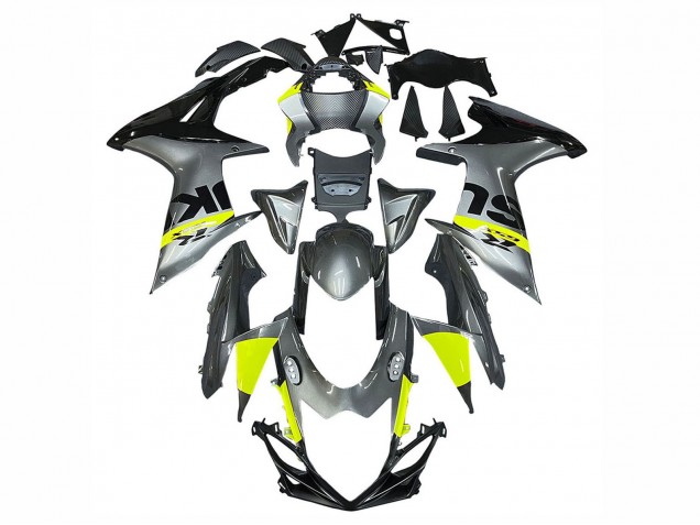 Carenados Moto Suzuki GSXR 600 / GSXR 750 2011-2024 - Plata Amarillo Negro