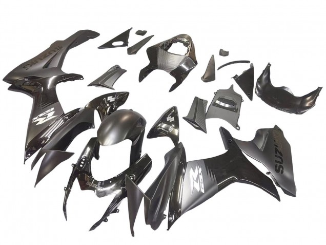 Carenados Moto Suzuki GSXR 600 / GSXR 750 2011-2024 - Negro Mate Negro Brillante Blanco Calcomanía