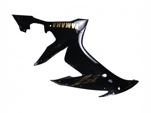 Carenados Moto Yamaha YZF 1000 R1 2004-2006 - Negro Brillante Oro Calcomanías