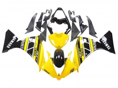 Carenados Moto Yamaha YZF 1000 R1 2012-2014 - Amarillo Blanco Negro