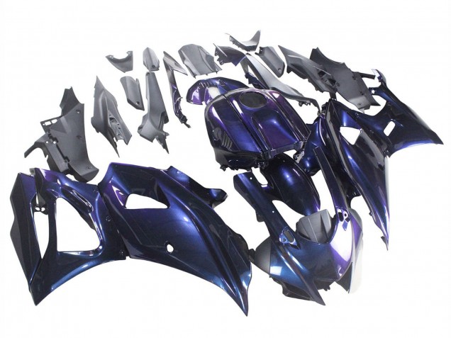 Carenados Moto Yamaha YZF R7 2021-2024 - Gradiente Azul Púrpura