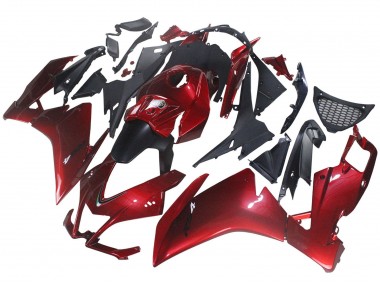 Carenado Moto Aprilia RS4 50 125 2012-2018 - Rojo Negro Mate