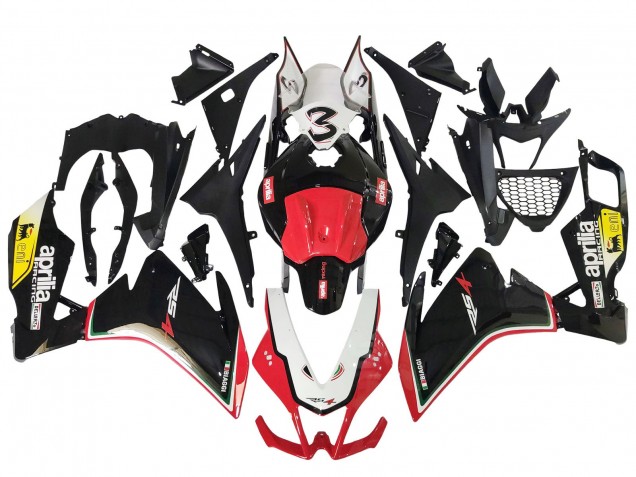 Carenados Moto Aprilia RS4 50 125 2012-2018 - Blanco Rojo Amarillo Negro Brillante
