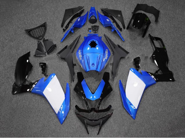 Carenados Moto Aprilia RS4 50 125 2012-2018 - Azul Blanco Negro Brillante