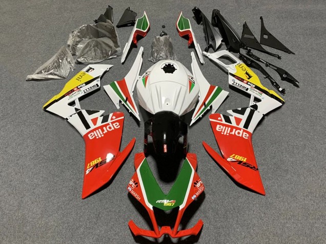 Carenados Moto Aprilia RS4 50 125 2012-2019 - Blanco Rojo Verde Amarillo