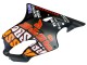 Carenados Moto Honda CBR600 F4i 2004-2007 - Negro Mate Naranja Rossi