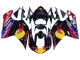 Carenados Moto Ducati 848/1098/1198 2007-2014 - Negro Brillante Amarillo Azul Rojo Bull