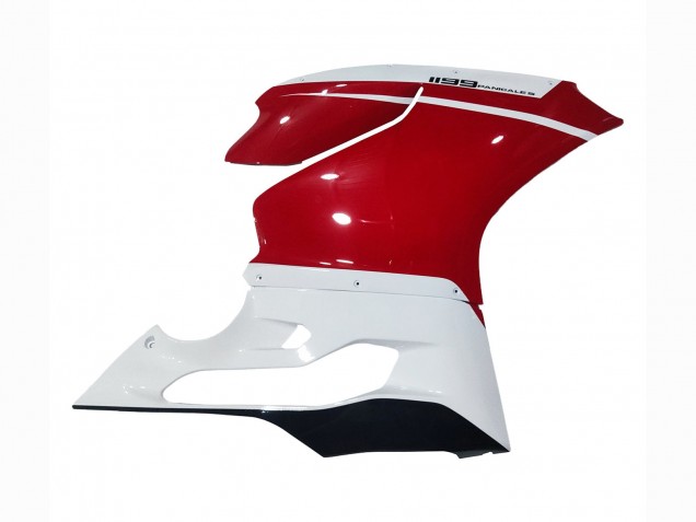 Carenados Moto Ducati 1199 2011-2014 - Blanco Rojo Negro Brillante