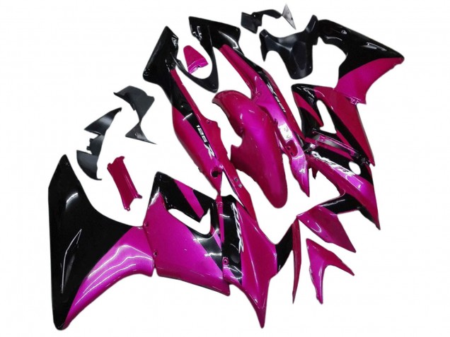 Carenados Moto Honda CBR125R 2002-2006 - Rosa Negro Brillante