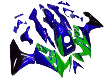 Carenados Moto Honda CBR125R 2002-2006 - Azul Verde Negro Brillante