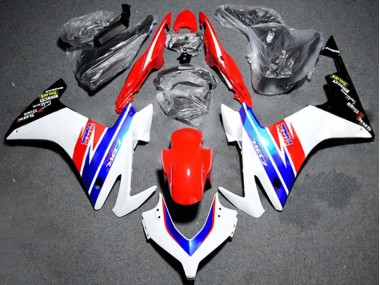 Carenado Moto Honda CBR500R 2013-2015 - Blanco Rojo Azul HRC
