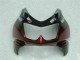 Carenados Moto Kawasaki EX250 2008-2012 - Negro Brillante Rojo Granate