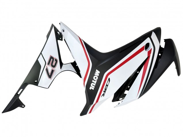 Carenados Moto Honda CBR500R 2016-2018 - Blanco Rojo Negro Mate