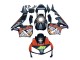 Carenados Moto Honda CBR600RR 2003-2004 - Negro Mate Naranja Repsol Rossi 46