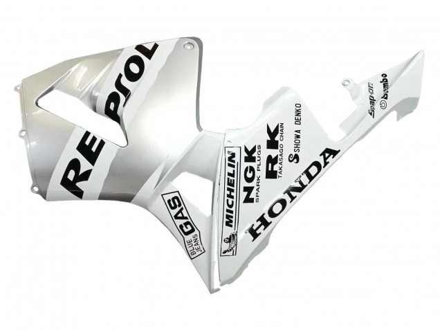 Carenados Moto Honda CBR600RR 2003-2004 - Blanco Plata Negro Repsol
