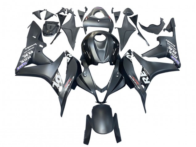 Carenado Moto Honda CBR600RR 2007-2008 - Negro Mate Blanco Repsol
